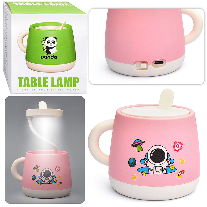 Фонарик-светильник игрушечный 357H "Кружка. Космонавт" в коробке