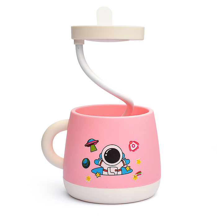 Фото к товару Фонарик-светильник игрушечный 357H "Кружка. Космонавт" в коробке Фонарик-светильник игрушечный 357H "Кружка. Космонавт" в коробке