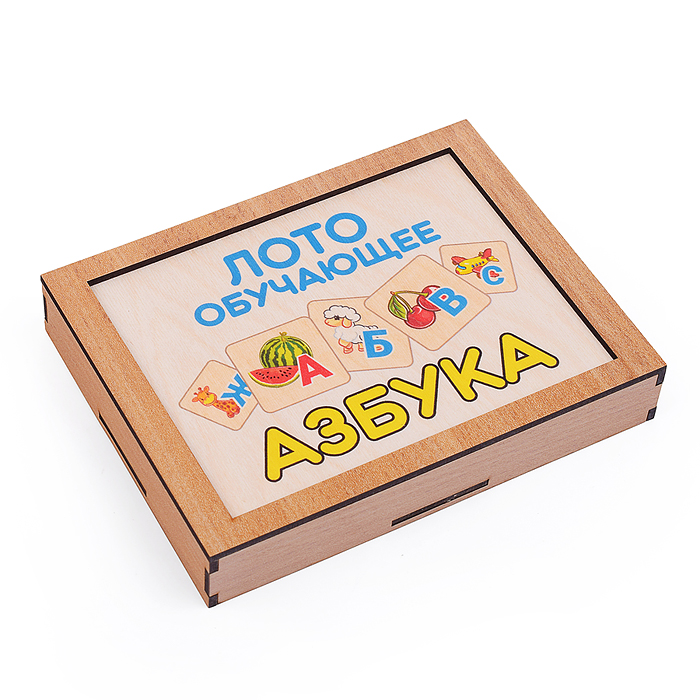 Лото обучающее "Азбука" дер.