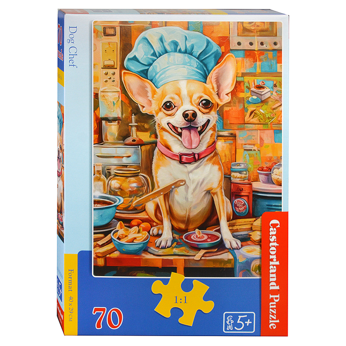 Пазлы 70 "Собака-повар"