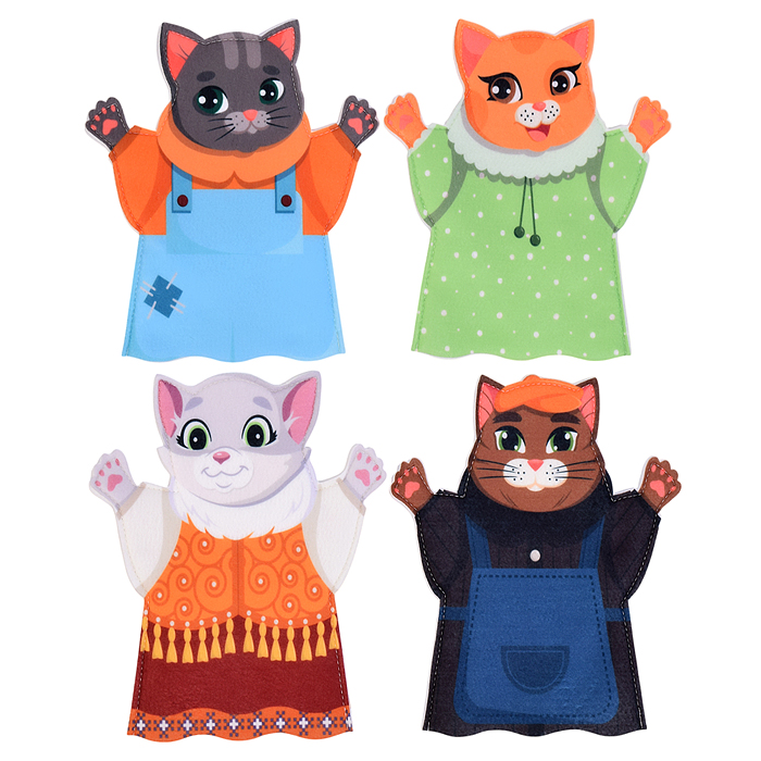 Фото к товару Театр на руку печать "Кошкин дом" Театр на руку печать "Кошкин дом"