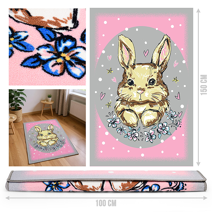Ковер "Зайчонок" дет. 1х1,5 прямоугольный Ковер "Зайчонок" дет. 1х1,5 прямоугольный