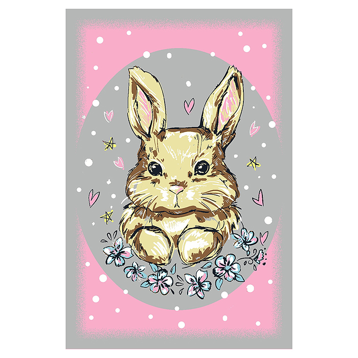 Ковер "Зайчонок" дет. 1х1,5 прямоугольный