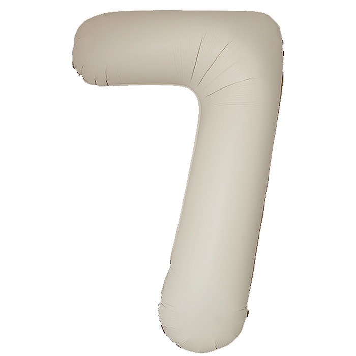 Шар (40''/102 см) Цифра, 7 Slim, Кремовый Латте, Матовый, 1 шт. в уп. Шар (40''/102 см) Цифра, 7 Slim, Кремовый Латте, Матовый, 1 шт. в уп.