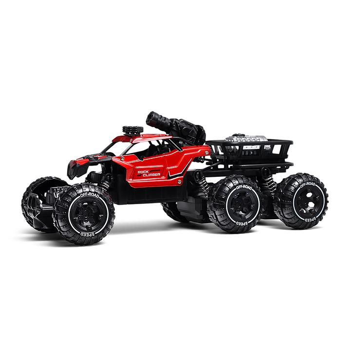 Фото к товару Машина BT0058-2 "Погоня за монстрами" красный, свет, дым, стрельба, р/у, 27 MHz, в коробке Машина BT0058-2 "Погоня за монстрами" красный, свет, дым, стрельба, р/у, 27 MHz, в коробке