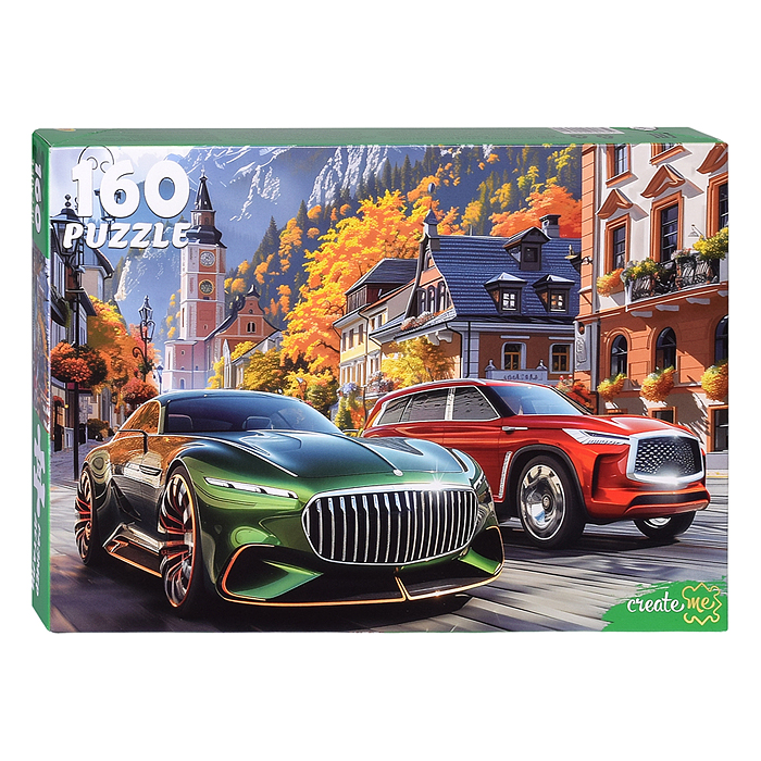 Пазлы 160 "Авто в красивом городе"