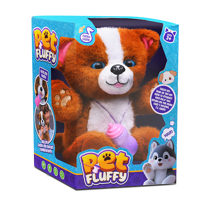 Фото к товару Собака 00-6817 "Плюшкин" (глазки двигаются, запись, поёт и пьёт молоко) Собака 00-6817 "Плюшкин" (глазки двигаются, запись, поёт и пьёт молоко)