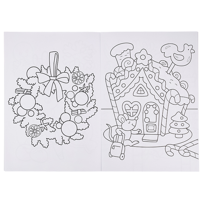 НГ Раскраски с новогодними очками. Новогоднее веселье