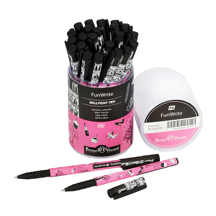 Ручка "FunWrite. Романтическое путешествие. Париж" шариковая 0.5 мм, синяя