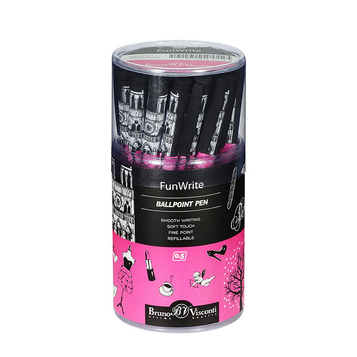 Фото к товару Ручка "FunWrite. Романтическое путешествие. Париж" шариковая 0.5 мм, синяя Ручка "FunWrite. Романтическое путешествие. Париж" шариковая 0.5 мм, синяя