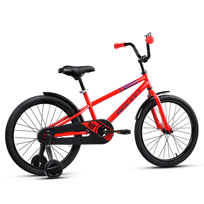 Фото к товару Велосипед 18" Rocket Gloss, цвет красный Велосипед 18" Rocket Gloss, цвет красный