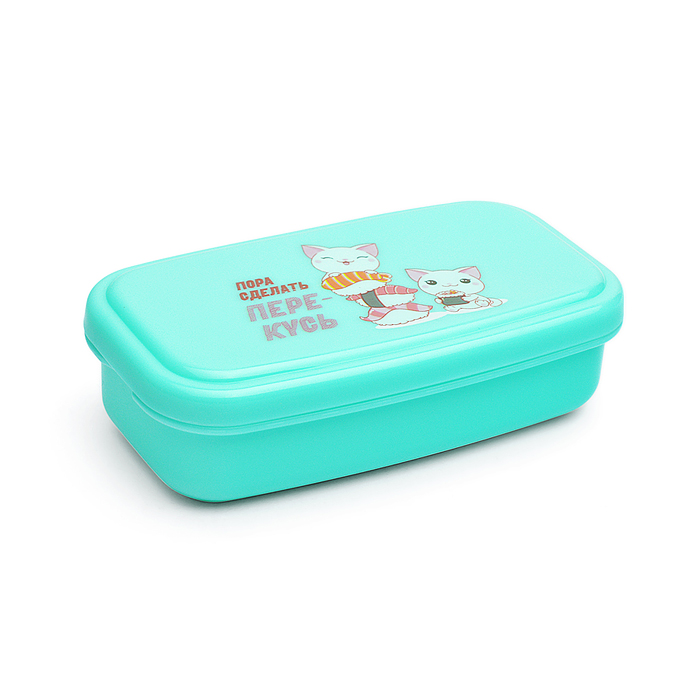 Фото к товару Ланчбокс "Перекусь" 105x57x30 мм, 95 мл, для школьных завтраков, перекусов Ланчбокс "Перекусь" 105x57x30 мм, 95 мл, для школьных завтраков, перекусов