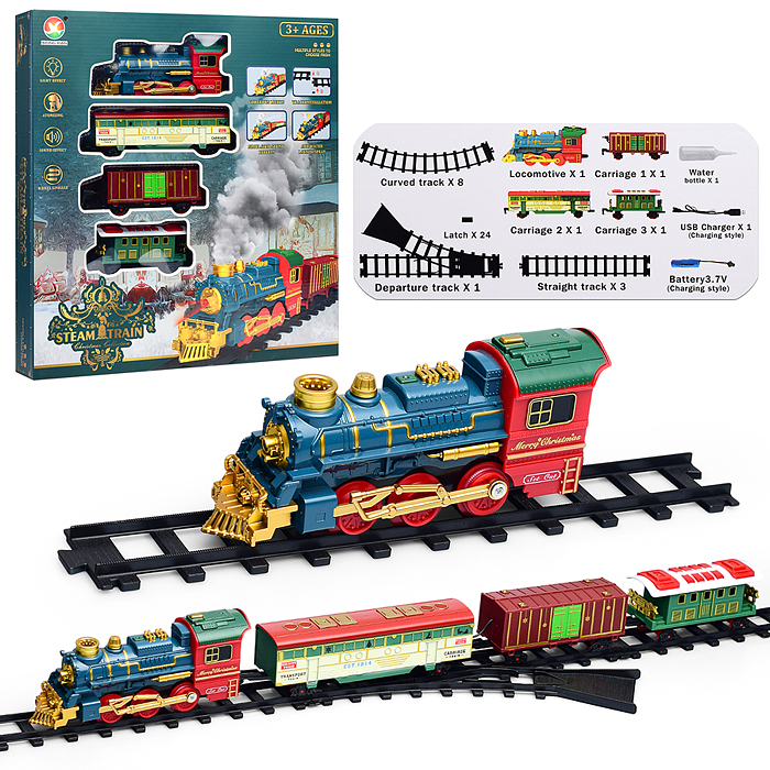 Железная дорога 699-37A "Steam Train" в коробке Железная дорога 699-37A "Steam Train" в коробке