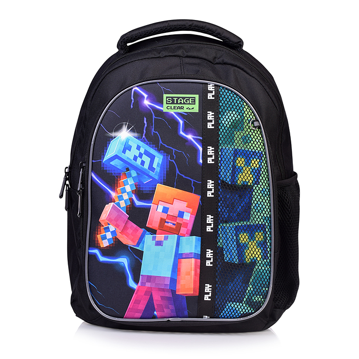 Рюкзак облегченный, My Game, с анатомической спинкой, с 2 отделениями на молнии, на каждой молни