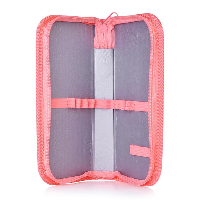 Пенал односекционный средний "Девушка с котиком" 2024