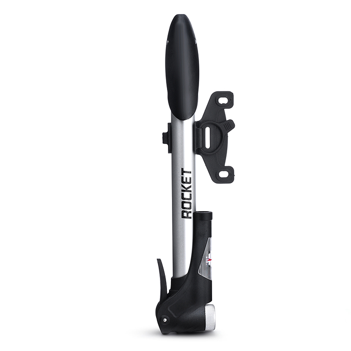 Фото к товару Насос ручной велосипедный Rocket, алюминий, A/V, Presta, монометр Насос ручной велосипедный Rocket, алюминий, A/V, Presta, монометр