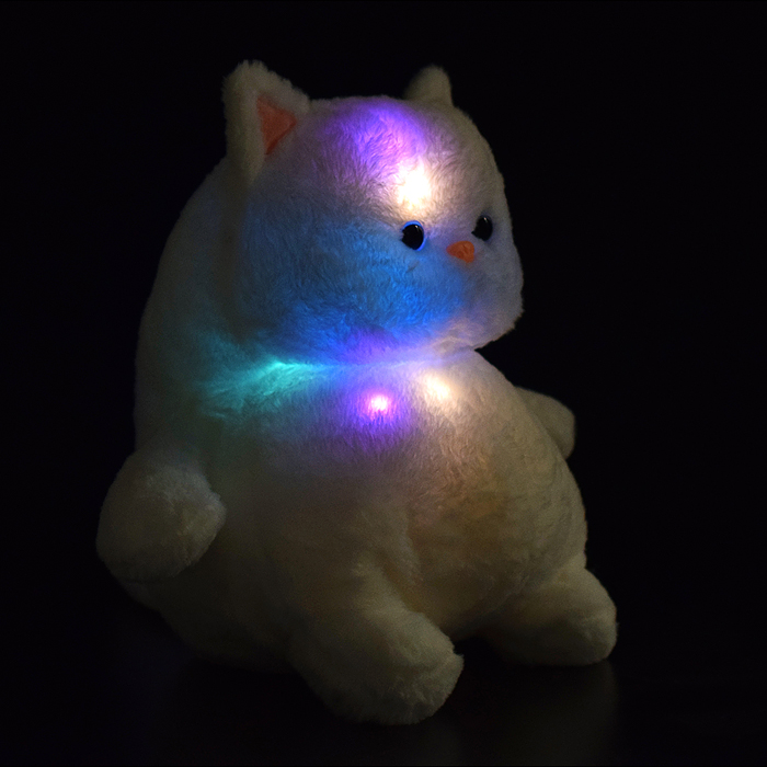 Мягкая игрушка М1517 "Кот"  светится  в темн.45 см.