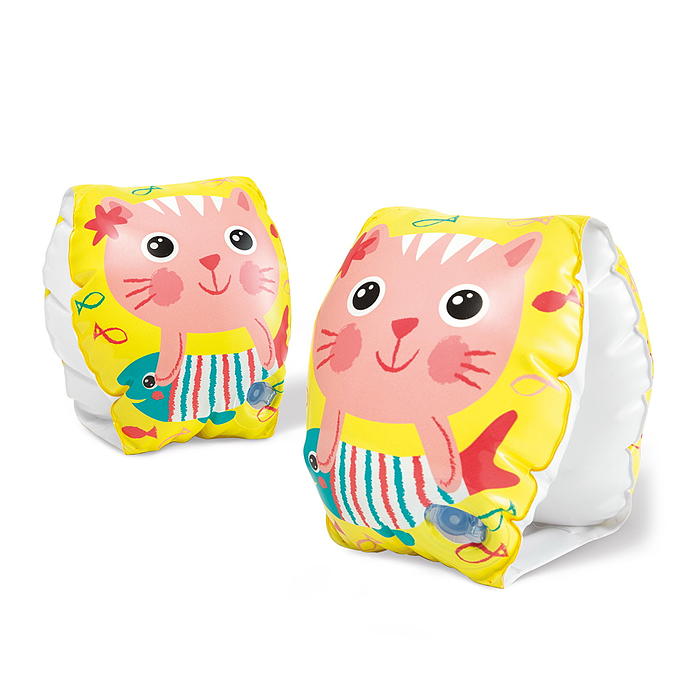 Фото к товару Нарукавники 20х15см "Котенок" 3-6 лет, 56665EU INTEX Нарукавники 20х15см "Котенок" 3-6 лет, 56665EU INTEX