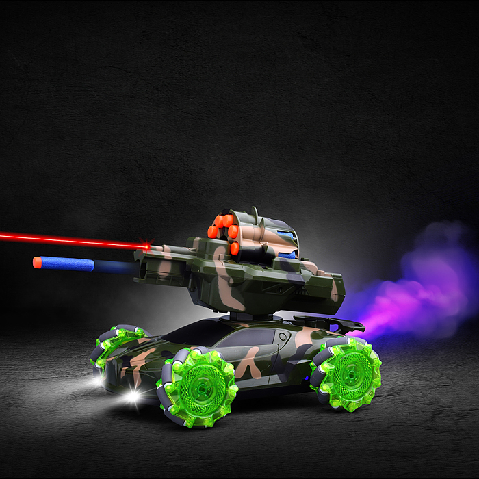 Фото к товару Машина QF667-11A "Rasing с пушкой-2" р/у, 27MHz, в коробке Машина QF667-11A "Rasing с пушкой-2" р/у, 27MHz, в коробке