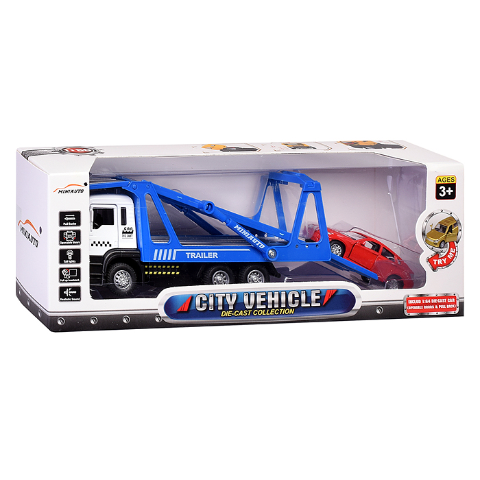 Автовоз 50010-1 с импортной машиной, в коробке