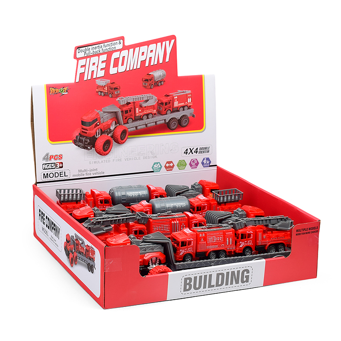 Автовоз LL-A27 "Fire company" в коробке