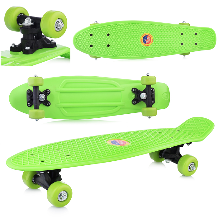 Фото к товару Скейт детский 2206, 55 см, колесо PVC, в пакете Скейт детский 2206, 55 см, колесо PVC, в пакете