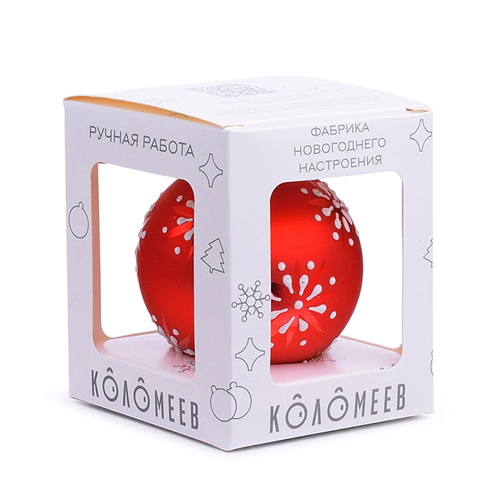 Фото к товару Шар "Ослепительный 1", 65 мм., в подарочной упаковке Шар "Ослепительный 1", 65 мм., в подарочной упаковке