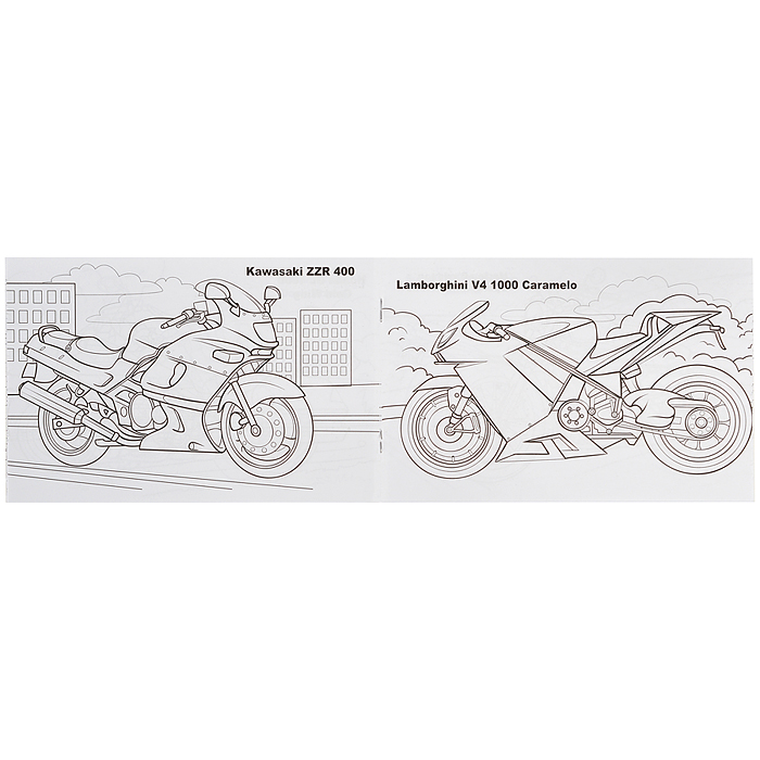 Мотоциклы (раскраски для мальчиков)