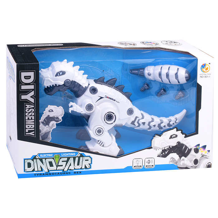 Фото к товару Конструктор 801-1 "Тираннозавр" с отверткой, в коробке Конструктор 801-1 "Тираннозавр" с отверткой, в коробке