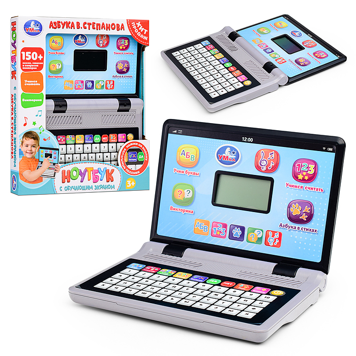 Компьютер с led-экраном. Азбука. Степанов В.А. в коробке Компьютер с led-экраном. Азбука. Степанов В.А. в коробке