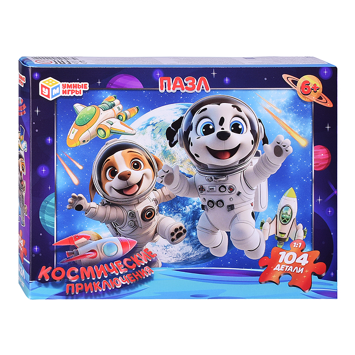 Пазлы 104 "Космические приключения"