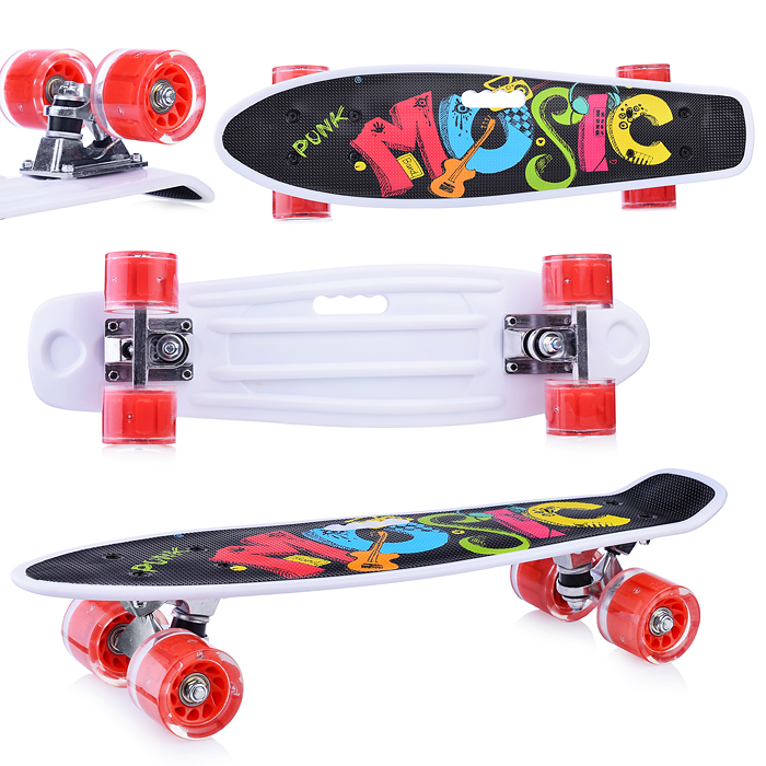 Фото к товару Скейт детский 3142-58, 55 см, колесо PU со светом Скейт детский 3142-58, 55 см, колесо PU со светом