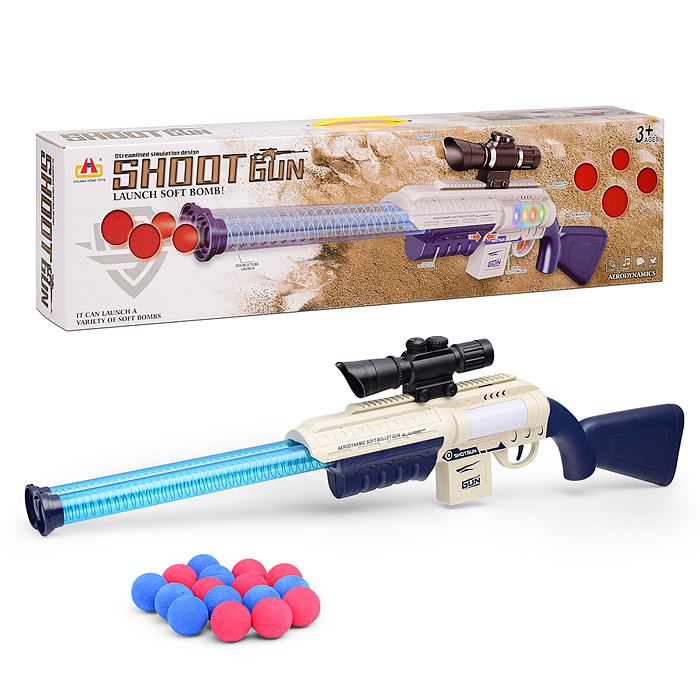 Ружье CH-053 "Выстрел" с мягкими шариками, в коробке