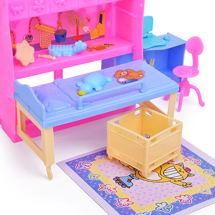 Фото к товару Набор мебели для кукол 21019 "Детская комната" в коробке Набор мебели для кукол 21019 "Детская комната" в коробке