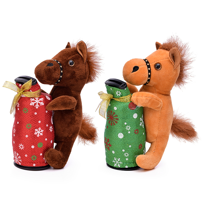 Мягкая игрушка M1525 "Лошадка" с копилкой 19*10 см.