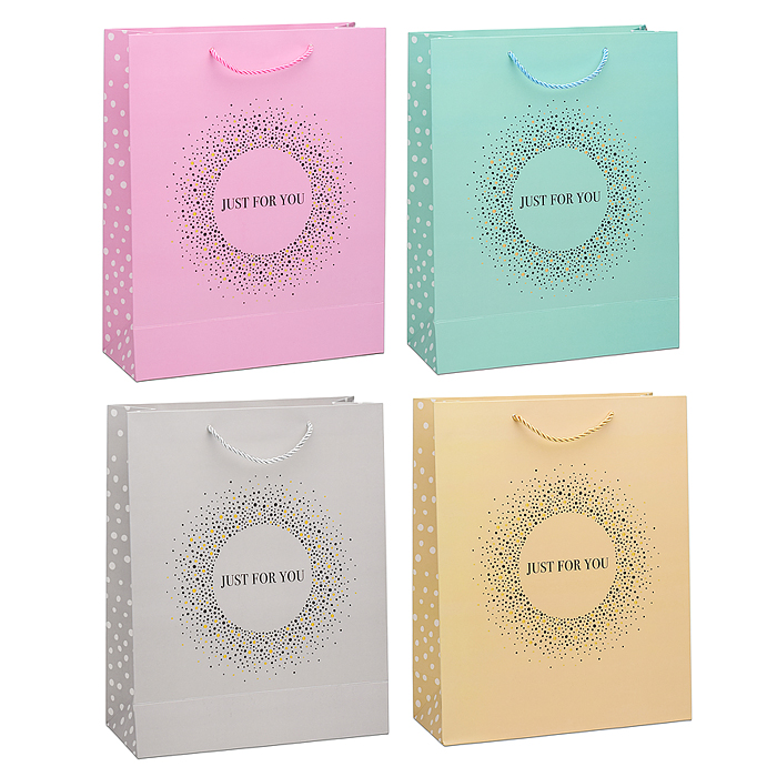 Пакет подарочный 00-6349 "Just for you" 26х10х32 см Пакет подарочный 00-6349 "Just for you" 26х10х32 см