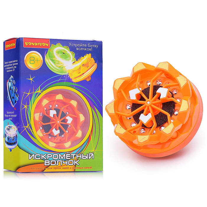 Волчок искромётный, BOX 5x4 см, цвет оранжевый. Волчок искромётный, BOX 5x4 см, цвет оранжевый.