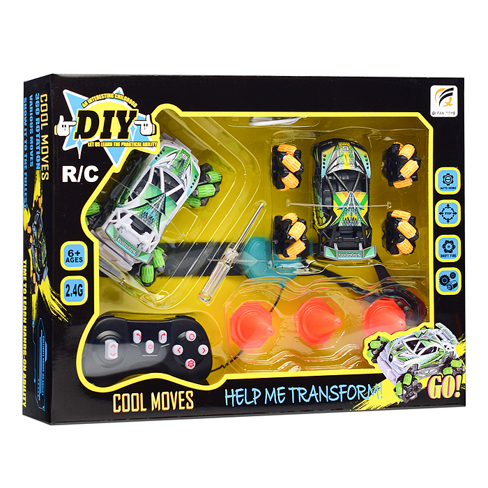 Фото к товару Машина QF529DIY-A "Супергонка" на р/у 27 MHz, в коробке Машина QF529DIY-A "Супергонка" на р/у 27 MHz, в коробке