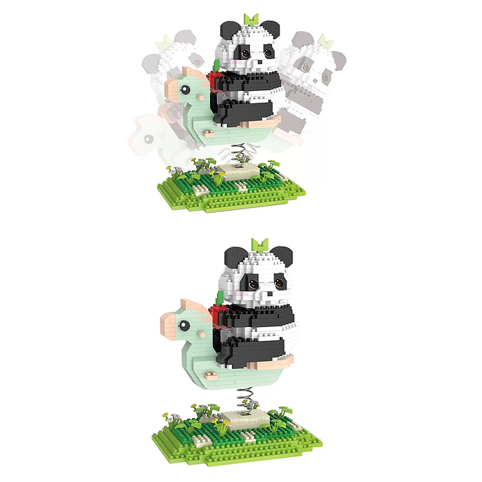 Конструктор 66551 "Панда на качели" 1000 дет., в коробке