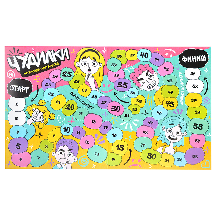 Фото к товару Игра-ходилка настольная "Чудилки. Актёрское мастерство" Игра-ходилка настольная "Чудилки. Актёрское мастерство"