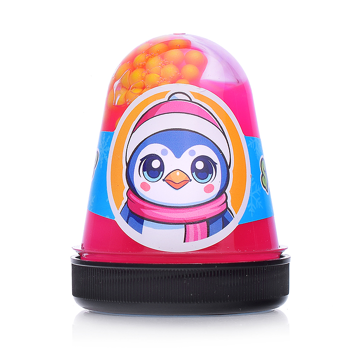 Слайм Пингвин розовый капсула 130г Слайм Пингвин розовый капсула 130г