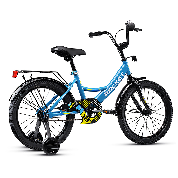 Фото к товару Велосипед 18" Rocket Gem, цвет голубой Велосипед 18" Rocket Gem, цвет голубой