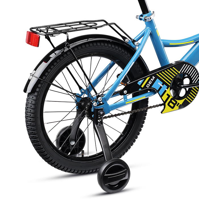 Фото к товару Велосипед 18" Rocket Gem, цвет голубой Велосипед 18" Rocket Gem, цвет голубой