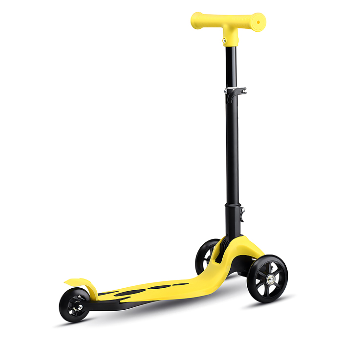 Фото к товару Самокат трёхколёсный R0205 ROCKET колёса PU, цвет желтый Самокат трёхколёсный R0205 ROCKET колёса PU, цвет желтый