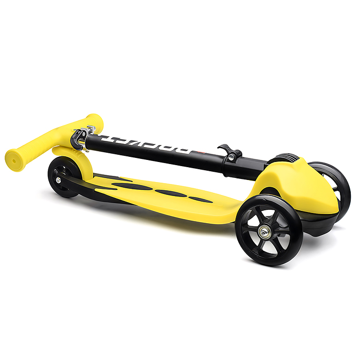 Фото к товару Самокат трёхколёсный R0205 ROCKET колёса PU, цвет желтый Самокат трёхколёсный R0205 ROCKET колёса PU, цвет желтый