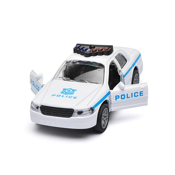 Фото к товару Белая инерционная служебная машинка Купе die-cast,1:32, открывающиеся двери Белая инерционная служебная машинка Купе die-cast,1:32, открывающиеся двери