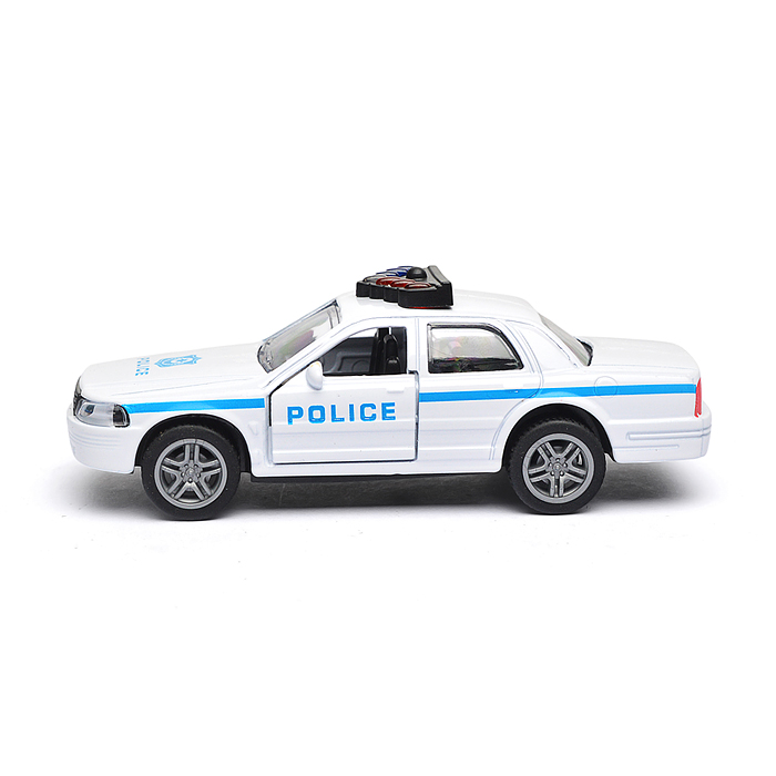 Фото к товару Белая инерционная служебная машинка Купе die-cast,1:32, открывающиеся двери Белая инерционная служебная машинка Купе die-cast,1:32, открывающиеся двери