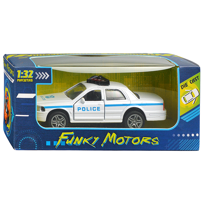 Фото к товару Белая инерционная служебная машинка Купе die-cast,1:32, открывающиеся двери Белая инерционная служебная машинка Купе die-cast,1:32, открывающиеся двери