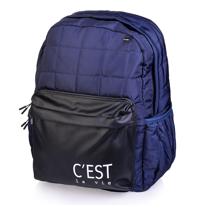 Рюкзак "C'est La Vie" подростковый 36x28x12 см (13 л) вес 300 г, высококачественная стеганн