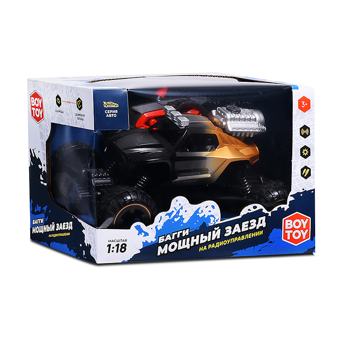 Фото к товару Машина BT0057-2 "Багги. Мощный заезд" дым р/у, 27 MHz, в коробке Машина BT0057-2 "Багги. Мощный заезд" дым р/у, 27 MHz, в коробке